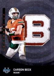 2025 Bowman University Chrome Lettered Up! Carson Beck #LU-1 card