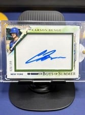 2025 Panini Boys of Summer Jumbo Acetate Signatures Carson Benge #46 card