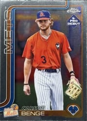 2025 Topps Pro Debut Chrome Carson Benge #PDC-55 card