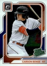 2026 Donruss Optic Carson Benge #180 card