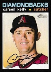 2020 Topps Heritage Base Set Carson Kelly #92 card