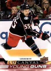 2022-23 Upper Deck UD Canvas Carson Meyer #C118 card