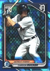 2024 Bowman Sapphire Edition Base Set Carson Rucker #BCP-65 card