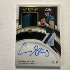 2022 Panini Immaculate Collection Carson Strong #142 card