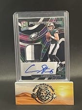 2022 Panini Spectra Aspiring Patch Autographs Carson Strong #APA-CST card