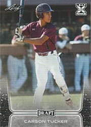 2020 Leaf Draft Base Set Carson Tucker #43 card