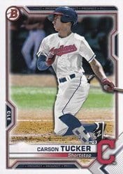 2021 Bowman Prospects Carson Tucker #BP-77 card