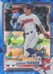 2021 Bowman Sapphire Edition Base Set Carson Tucker #BCP-77 card