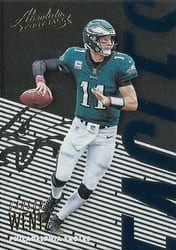 2018 Panini Absolute Base Set Carson Wentz #80 card