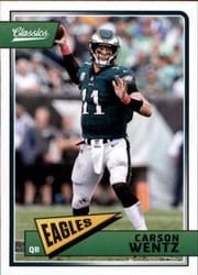 2018 Panini Classics Base Set Carson Wentz #74 card