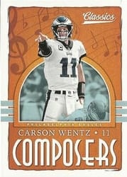 2018 Panini Classics Composers Carson Wentz #18 card