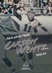 2018 Panini Luminance Base Set Carson Wentz #41 card