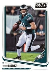 2018 Score Base Set Carson Wentz #258 card