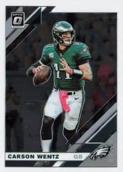 2019 Donruss Optic Base Set Carson Wentz #78 card