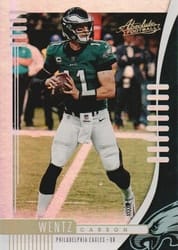 2019 Panini Absolute Base Set Carson Wentz #55 card