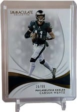 2019 Panini Immaculate Collection Carson Wentz #76 card