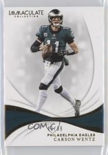 2019 Panini Immaculate Collection Carson Wentz #76 card