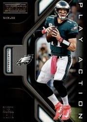 2019 Panini Playbook Play Action Carson Wentz #9 card