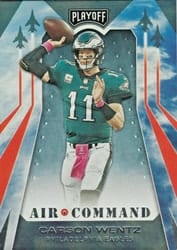 2019 Panini Playoff Air Command Carson Wentz #17 card