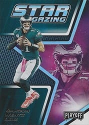 2019 Panini Playoff Star Gazing Carson Wentz #8 card