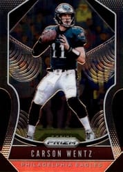 2019 Panini Prizm Base Set Carson Wentz #55 card