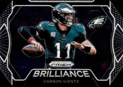 2019 Panini Prizm Brilliance Carson Wentz #17 card