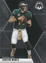 2020 Panini Mosaic Base Set Carson Wentz #160 card