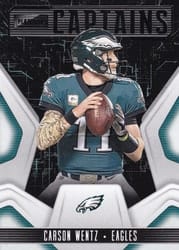 2020 Panini Playbook Captains Carson Wentz #CAP-3 card