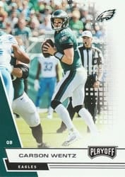 2020 Panini Playoff Base Set Carson Wentz #184 card