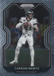 2020 Panini Prizm Base Set Carson Wentz #169 card
