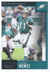 2020 Score Base Set Carson Wentz #189 card