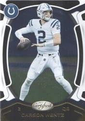 2021 Panini Certified Base Set Carson Wentz #30 card