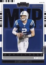 2021 Panini Contenders MVP Contenders Carson Wentz #MVP-CWE card