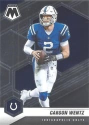 2021 Panini Mosaic Base Set Carson Wentz #90 card