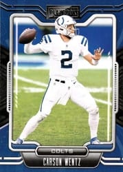 2021 Panini Playbook Base Set Carson Wentz #39 card