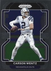 2021 Panini Prizm Base Set Carson Wentz #24 card