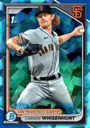 2024 Bowman Sapphire Edition Base Set Carson Whisenhunt #BCP-96 card