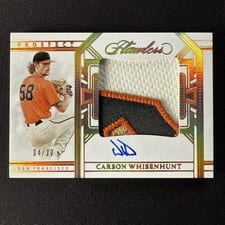 2024 Panini Flawless Prospect Patch Autographs Carson Whisenhunt #PPA-CW card