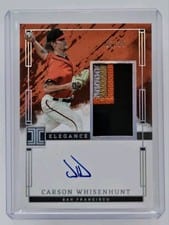 2024 Panini Impeccable Elegance Prospect Jersey Autographs Carson Whisenhunt #EPJ-CW card