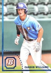 2022 Bowman Heritage Prospects Carson Williams #BHP-20 card