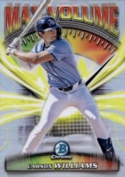 2025 Bowman Chrome Max Volume Carson Williams #MV-5 card