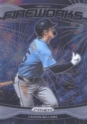 2025 Panini Prizm Fireworks Carson Williams #17 card