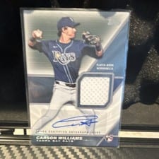 2026 Topps Major League Material Autographs Carson Williams #MLM2-CW card