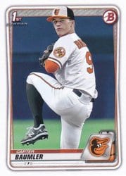 2020 Bowman Draft Base Set Carter Baumler #BD-117 card
