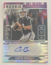 2024 Panini Contenders Optic Rookie Ticket Autographs Carter Bradley #186 card