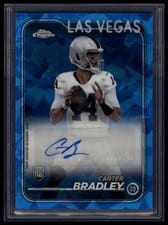 2024 Topps Chrome Sapphire Edition Rookies Autographs Sapphire Carter Bradley #RA-CBR card