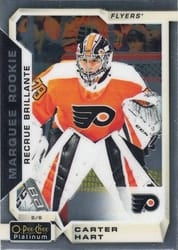 2018-19 O-Pee-Chee Platinum Base Set Carter Hart #199 card