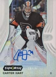 2019-20 Upper Deck Synergy Base Set Carter Hart #8 card