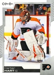 2020-21 O-Pee-Chee Base Set Carter Hart #397 card