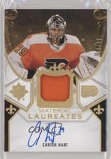 2020-21 Upper Deck Ultimate Collection Signature Material Laureates Carter Hart #SML-CH card